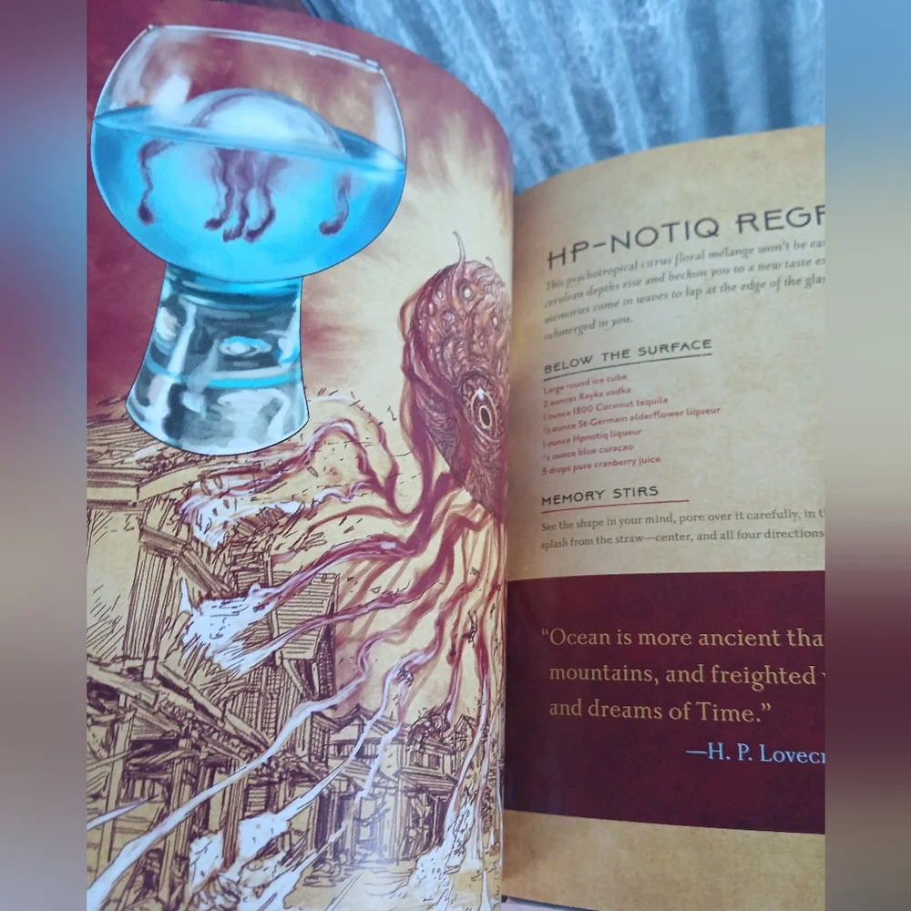 LoveCraft Cocktails Hardcover Book Cocktails Art Goth Whimsygoth